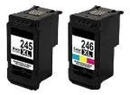 Canon 245 and 246 2-pack 1 black 245XL, 1 color 246XL