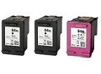 HP ENVY Inspire 7955e 3-pack 2 black 64XL, 1 color 64XL