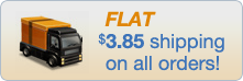 Flat $4.95 Shipping per order