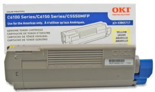Okidata C6150HDTN 43865717 yellow cartridge