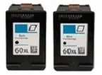 HP 60 and 60XL black 2-pack 2 black 60xl