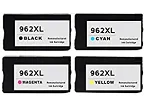 HP 962XL Series 4-pack 1 black 962XL, 1 cyan 962XL, 1 magenta 962XL, 1 yellow 962XL