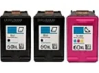 HP 60 and 60XL 3-pack 2 black 60XL, 1 color 60XL