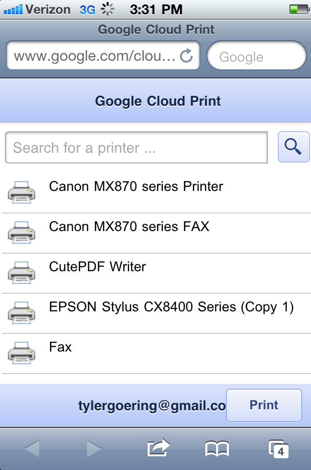 Blog Google Cloud Print From Your Iphone