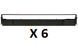 Epson Dot Matrix Printer LQ-1050 plus 7754 black ribbon, 6 pack