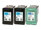 HP Photosmart C4100 3-pack 2 black 98, 1 color 95