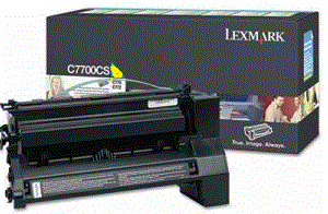 Lexmark C782dtn XL C782X1YG yellow cartridge