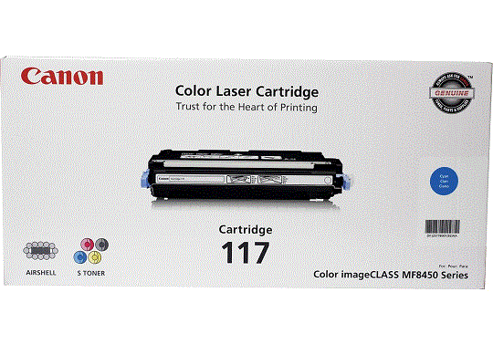 Canon imageCLASS MF8450c 117 cyan cartridge