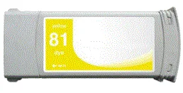 HP Designjet 5000 81 yellow dye ink cartridge, dye not pigment