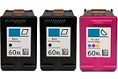 HP Photosmart D110b 3-pack 2 black 60XL, 1 color 60XL