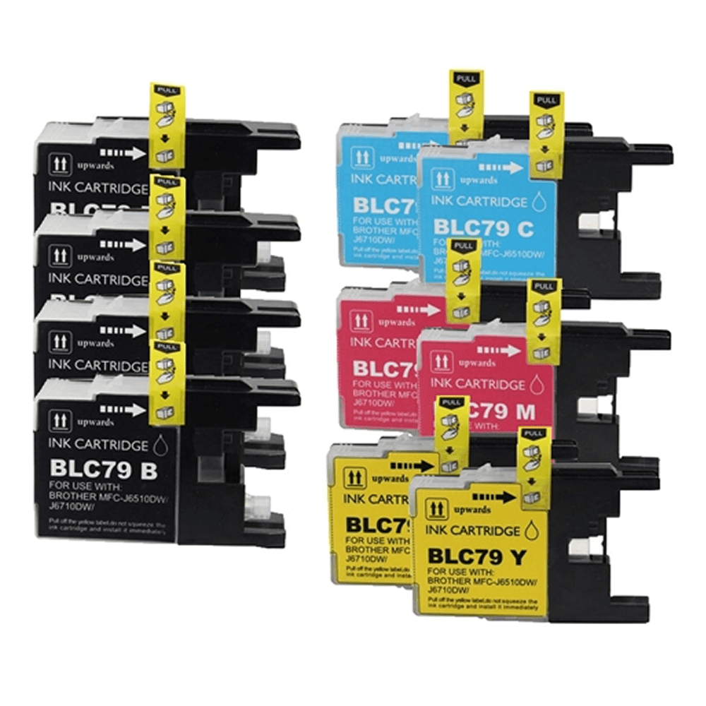 Brother MFC-J280W 10-pack 4 black LC75, 2 cyan LC75, 2 magenta LC75, 2 yellow LC75