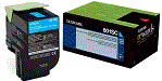 Lexmark CX510dhe cyan 801SC cartridge