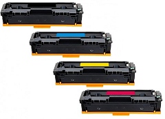 Canon 054 and 054H Series Toner 054H 4 pack high capacity, 1 054H black, 1 054H cyan, 1 054H magenta, 1 054H yellow