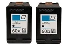HP 60 and 60XL black 2-pack 2 black 60xl