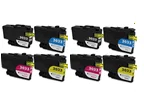 Brother LC-3033 Series 8-pack 2 black LC3033, 2 cyan LC3033, 2 magenta LC3033, 2 yellow LC3033