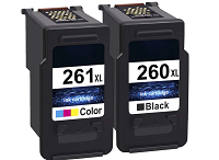 Canon 260XL and 261XL XL 2-pack 1 black 260XL, 1 color 261XL