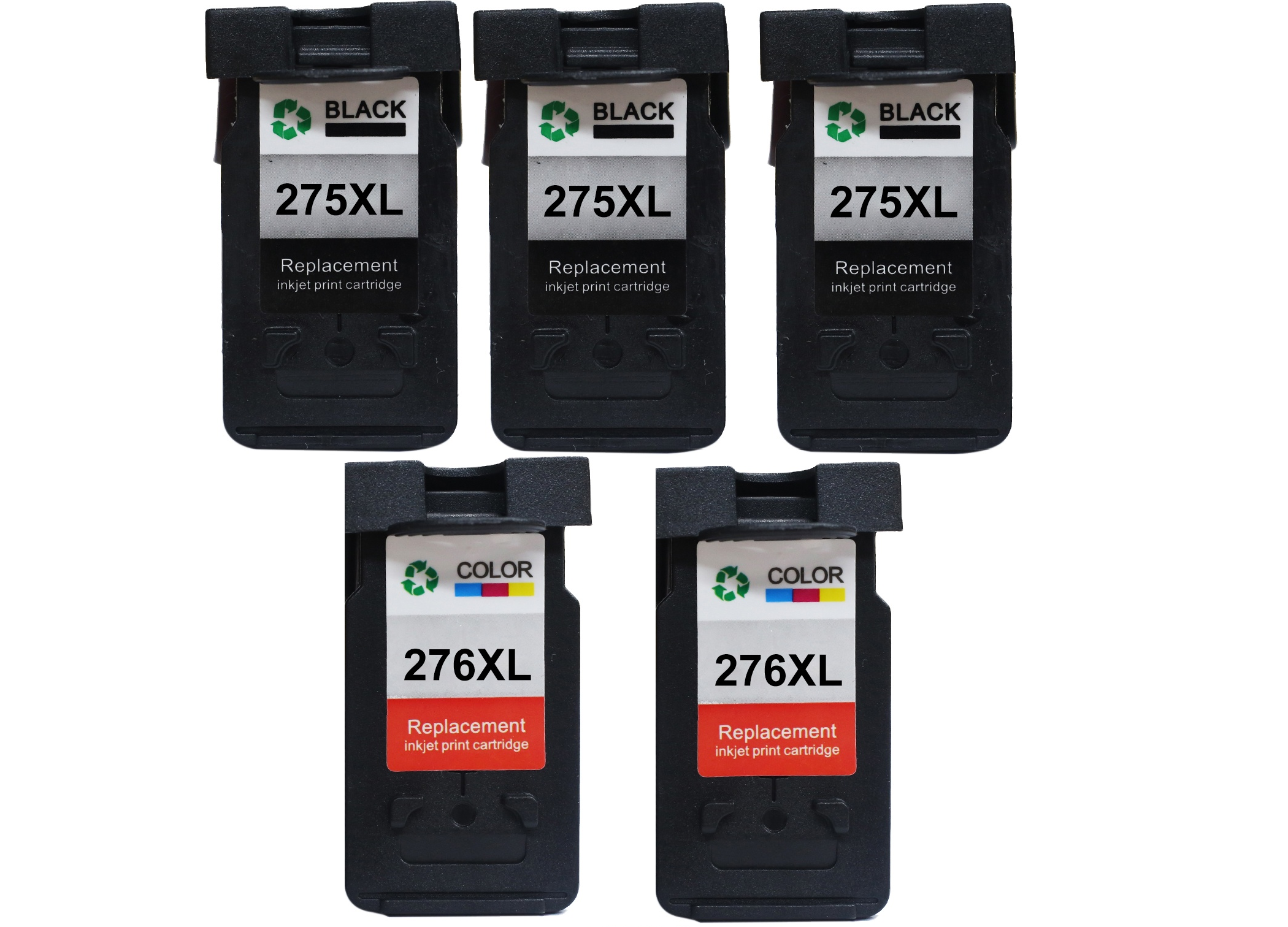Canon 275XL and 276XL XL 5-pack 3 black 275XL, 2 color 276XL