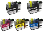Brother MFC-J497DW 5-pack 2 black LC-3013, 1 cyan LC-3013, 1 magenta LC-3013, 1 yellow LC-3013