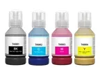 Epson SureColor F570 T49M 4pk Ink Bottle, Dye-Sublimation ink, 1 black T49M1, 1 cyan T49M2, 1 magenta T49M3, 1 yellow T49M4